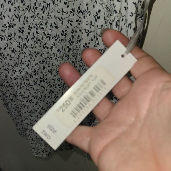 Sundays NYC Boho Tassle Tie Blouse - Picture 8 of 16